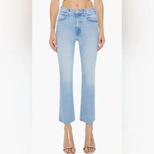 MOTHER  JEANS The Hustler Ankle Fray High-Rise Limited Edition Size 28 B285